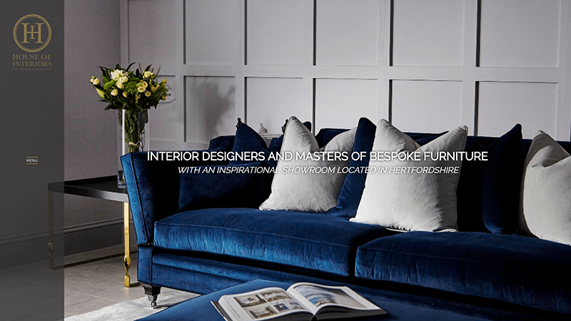 House of Interiors website designed by EQ Creative