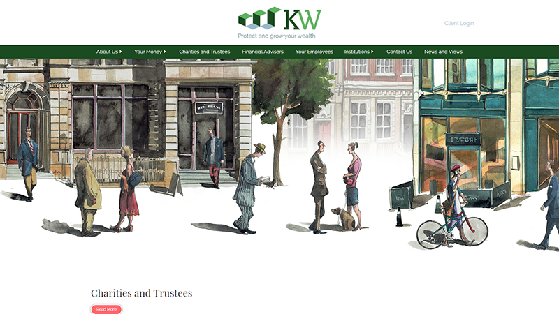 KW Wealth website designed by EQ Creative